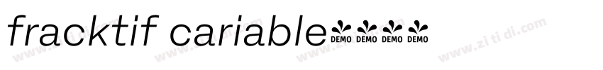 fracktif cariable字体转换